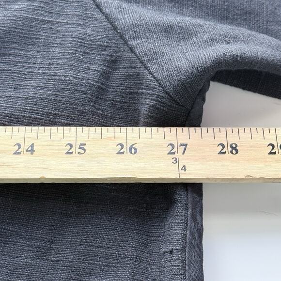 Patchwork Reversible Jacket Large Black Mauve Art to Wear Open Kimono Boho - Picture 5 of 10